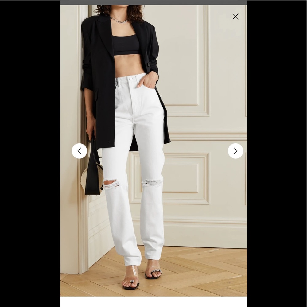 ☁️ NWT- Alexander Wang High Rise Distressed Denim ☁️